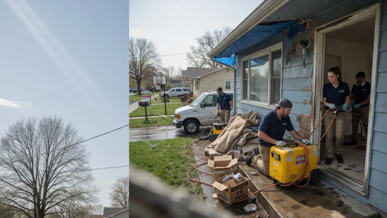 Basement Flood Cleanup in Oakes, ND near me